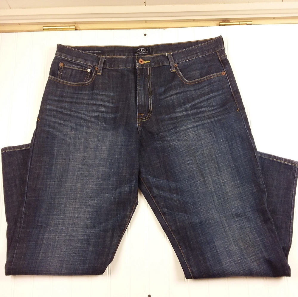 Lucky Brand Jeans 329 Classic Straight Leg High Rise Medium Wash Blue Denim